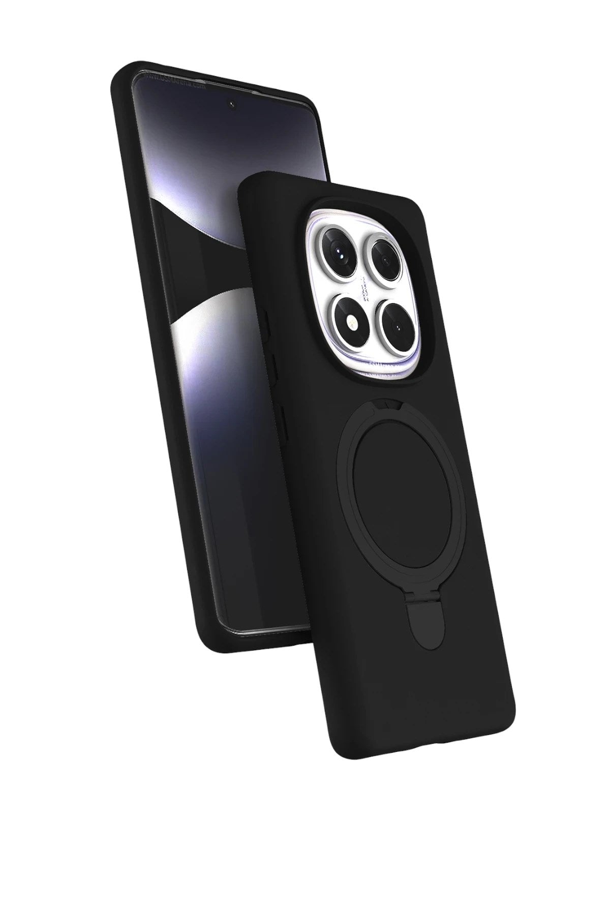 Mey İthalat® Redmi Note 14 Pro 5G Regal Magsafe Standlı Kapak - Siyah