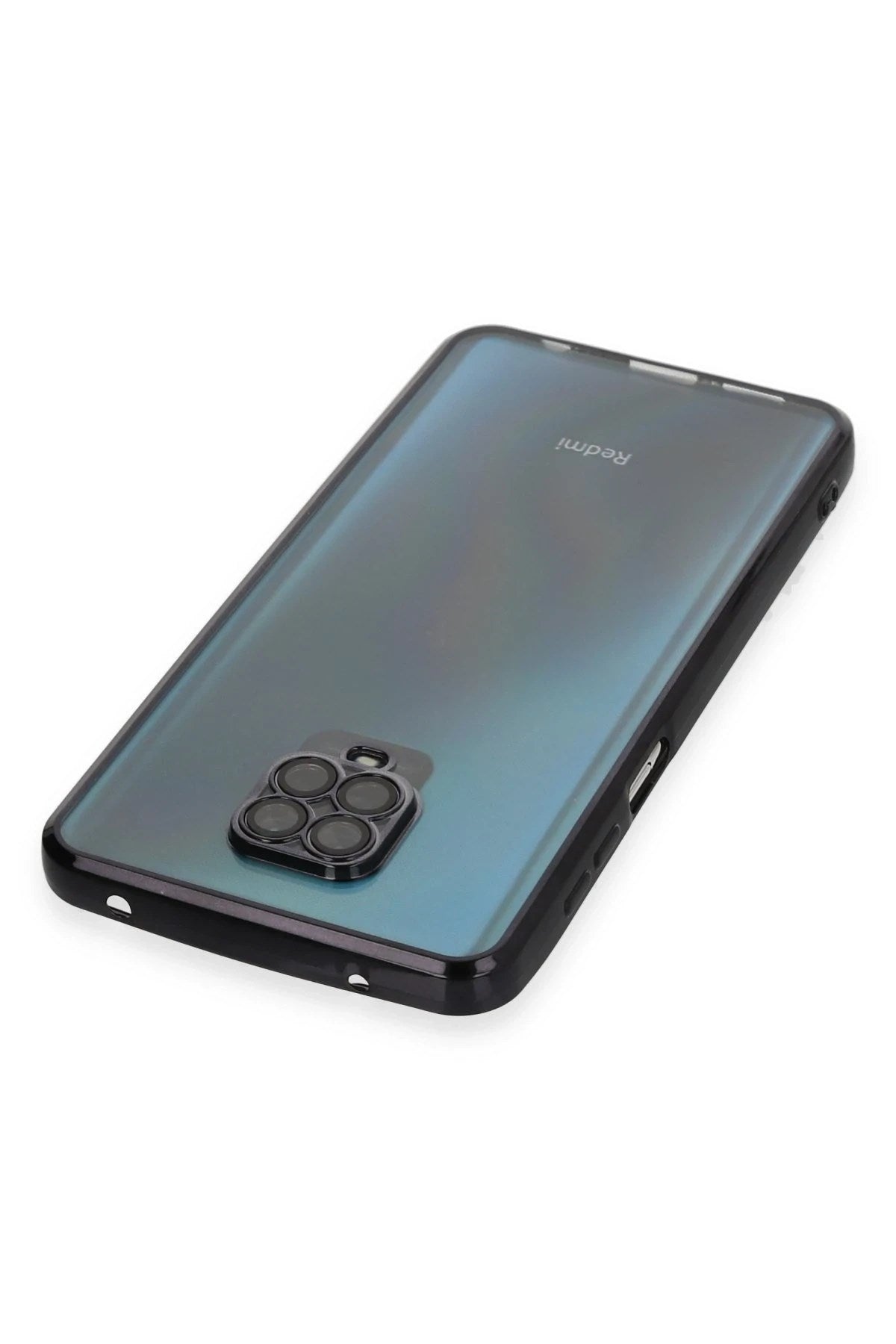 Mey İthalat® Redmi Note 9 Pro Kılıf Lensli Silikon - Siyah