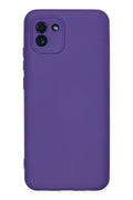 Mey İthalat® Samsung Galaxy A03 Kılıf Nano içi Kadife Silikon - Mor