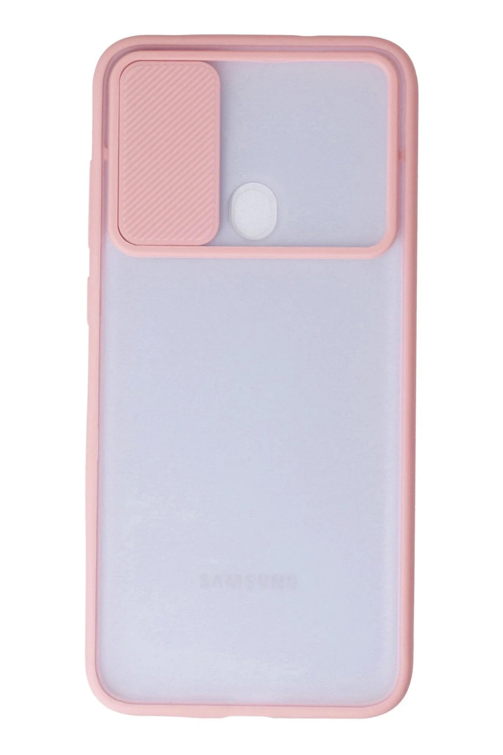 Mey İthalat® Samsung Galaxy A11 Kılıf Palm Buzlu Kamera Sürgülü Silikon - Pembe