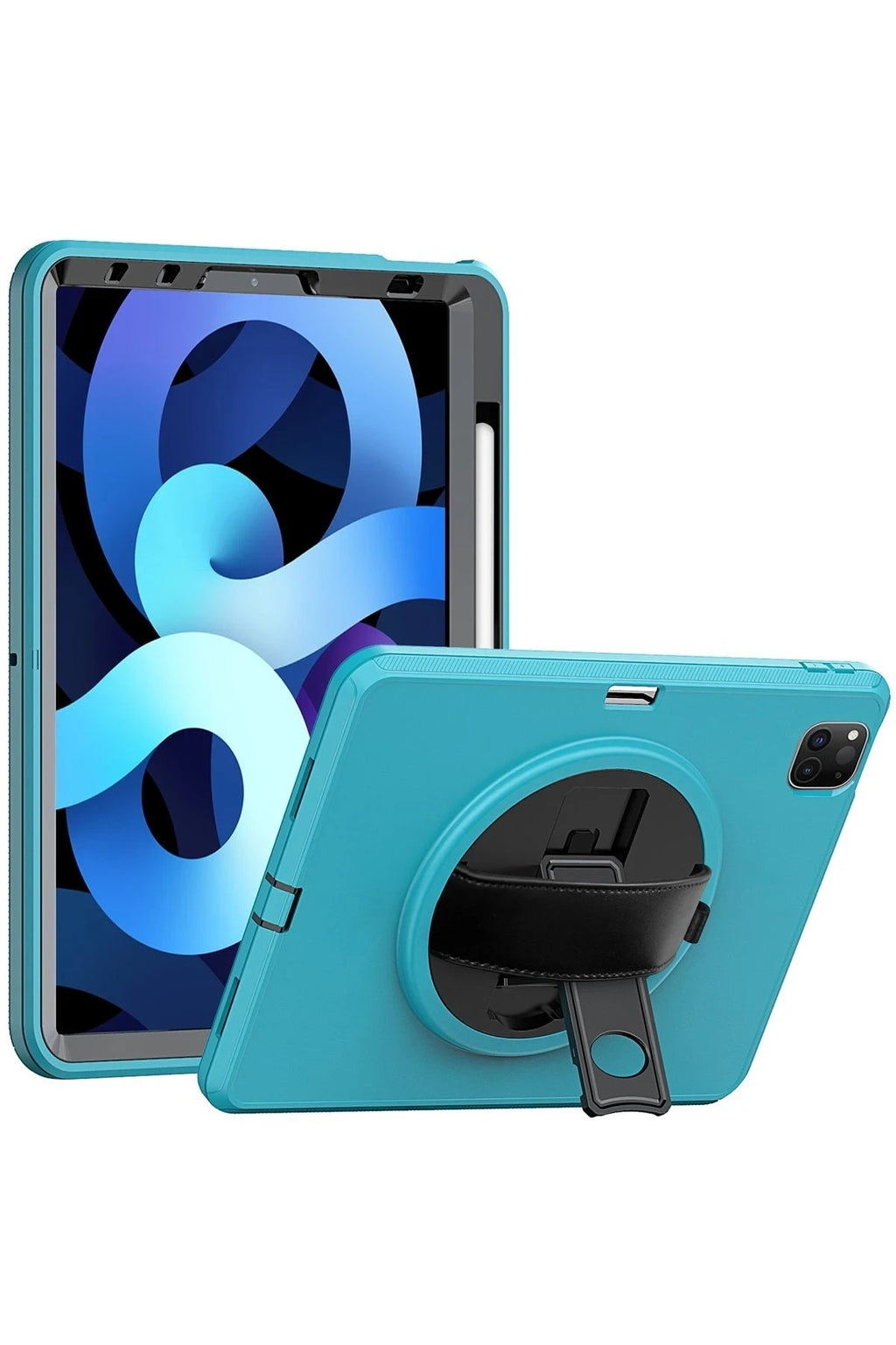 Mey İthalat® iPad Pro 11 (2018) Kılıf Hand Strap Tablet Kılıfı - Turkuaz