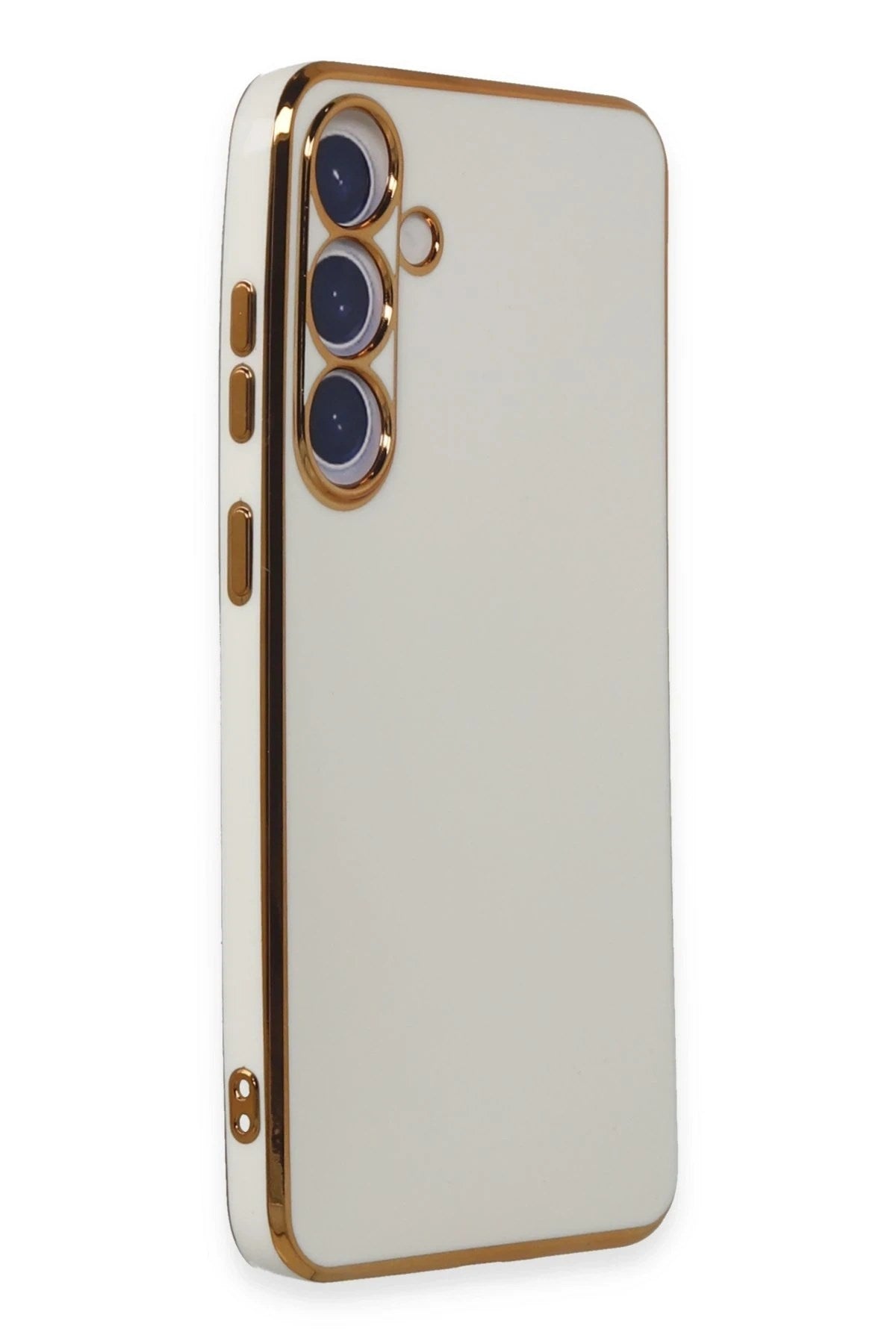 Mey İthalat® Samsung Galaxy S24 Kılıf Volet Silikon - Beyaz