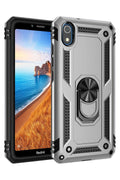 Mey İthalat® Redmi 7A Kılıf Sofya Yüzüklü Silikon Kapak - Gümüş