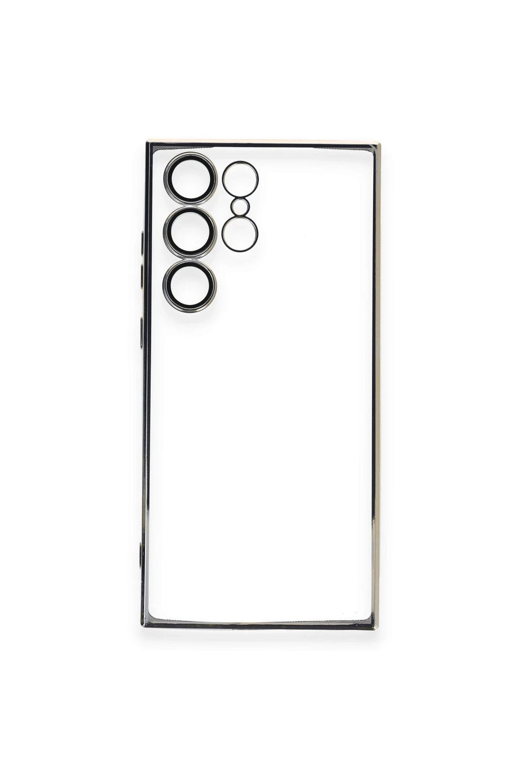 Mey İthalat® Samsung Galaxy S24 Ultra Kılıf Lensli Silikon - Gümüş