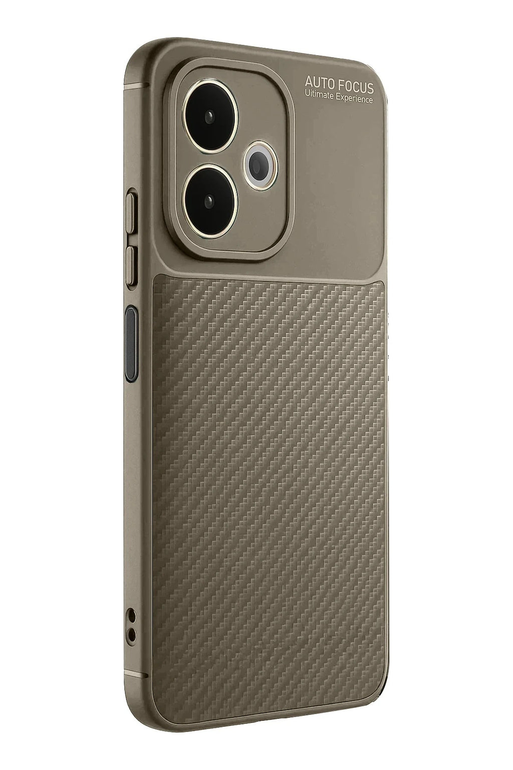 Mey İthalat® A5 Pro 4G Kılıf Auto Focus Karbon Kapak - Kahverengi