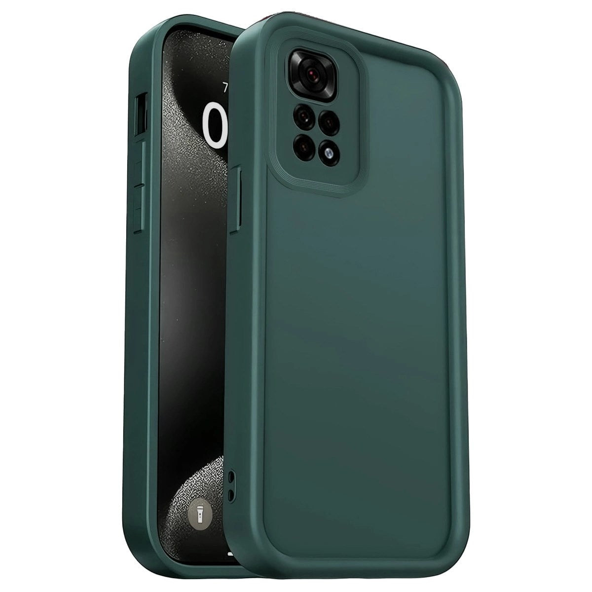 Mey İthalat® Redmi 10 2022 Kılıf Viera Silikon - Koyu Yeşil