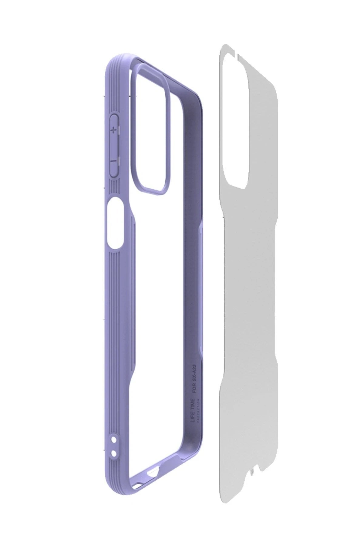 Mey İthalat® Samsung Galaxy A23 4G Kılıf Platin Silikon - Kırmızı