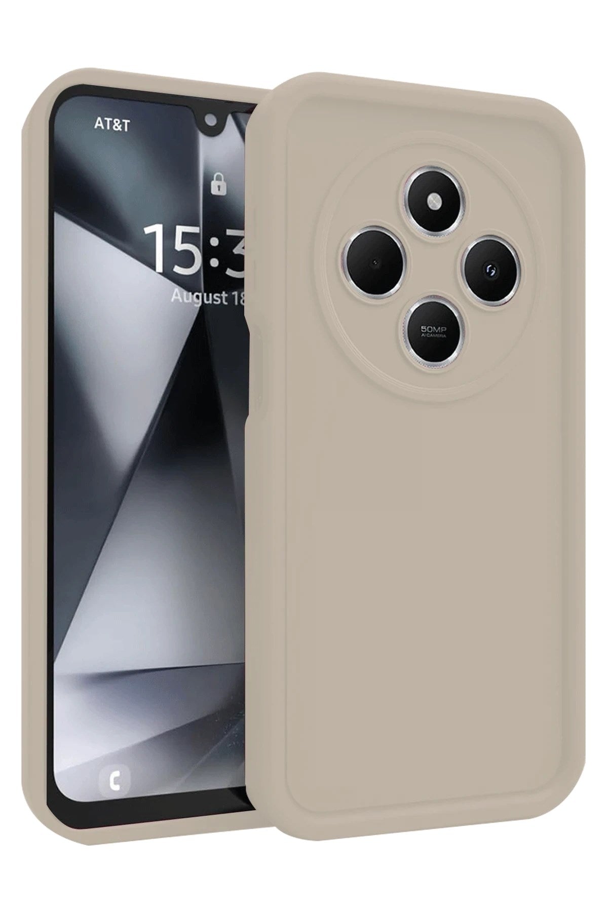 Mey İthalat® Redmi 14C Kılıf Viera Silikon - Krem