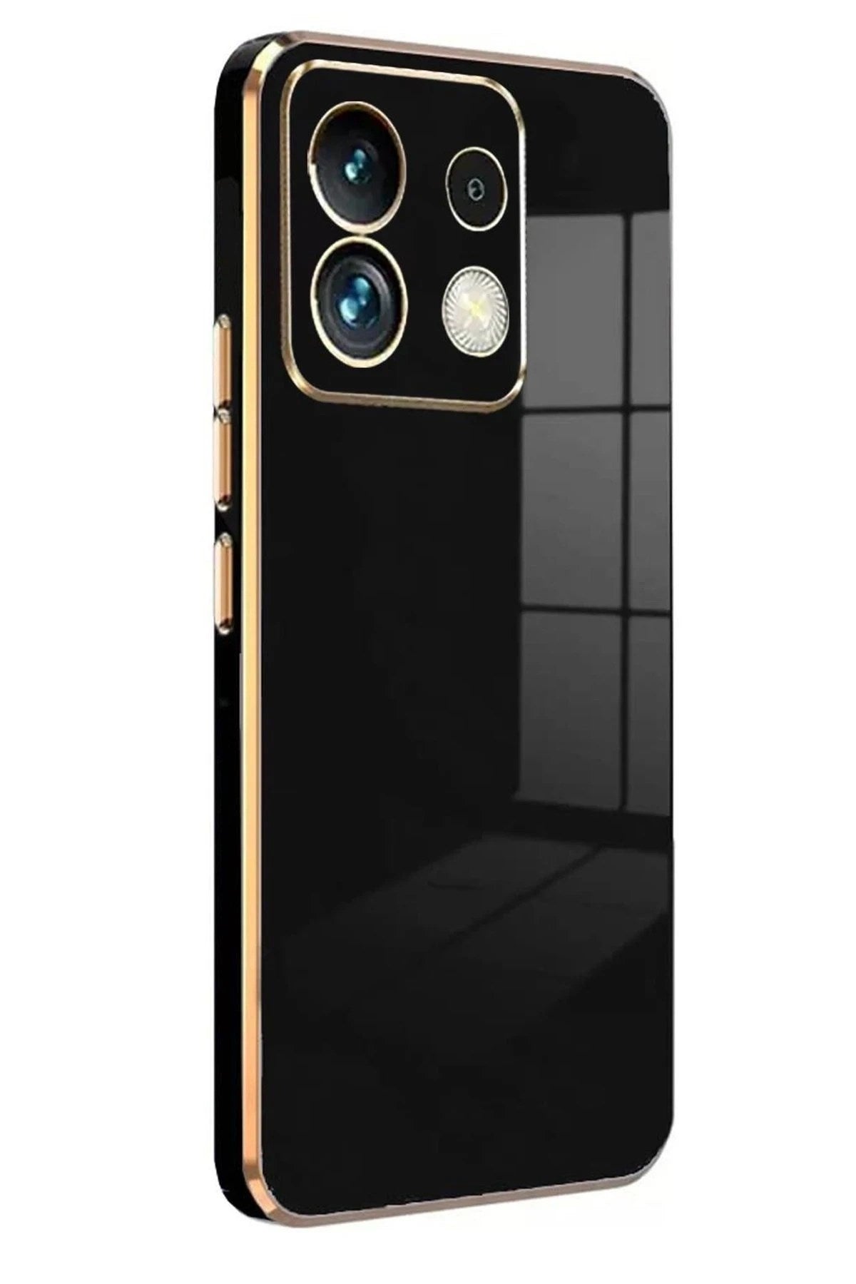 Mey İthalat® Poco M6 Pro 4G Kılıf Volet Silikon - Siyah