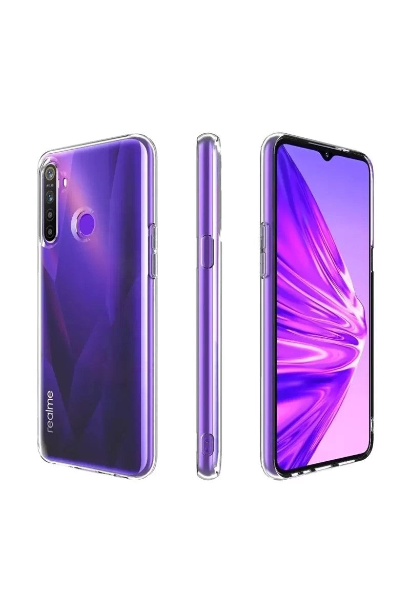 Mey İthalat® Realme 5i Kılıf Lüx Şeffaf Silikon