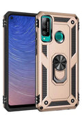 Mey İthalat® Huawei P40 Lite E Kılıf Sofya Yüzüklü Silikon Kapak - Gold