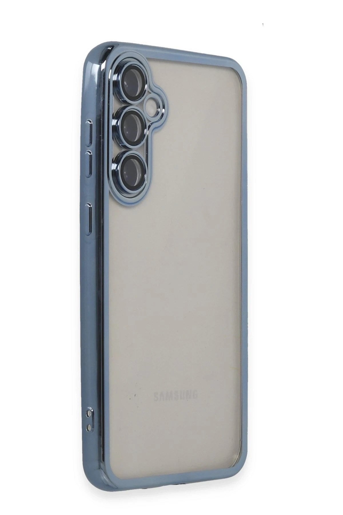 Mey İthalat® Samsung Galaxy S23 FE Kılıf Lensli Silikon - Açık Mavi