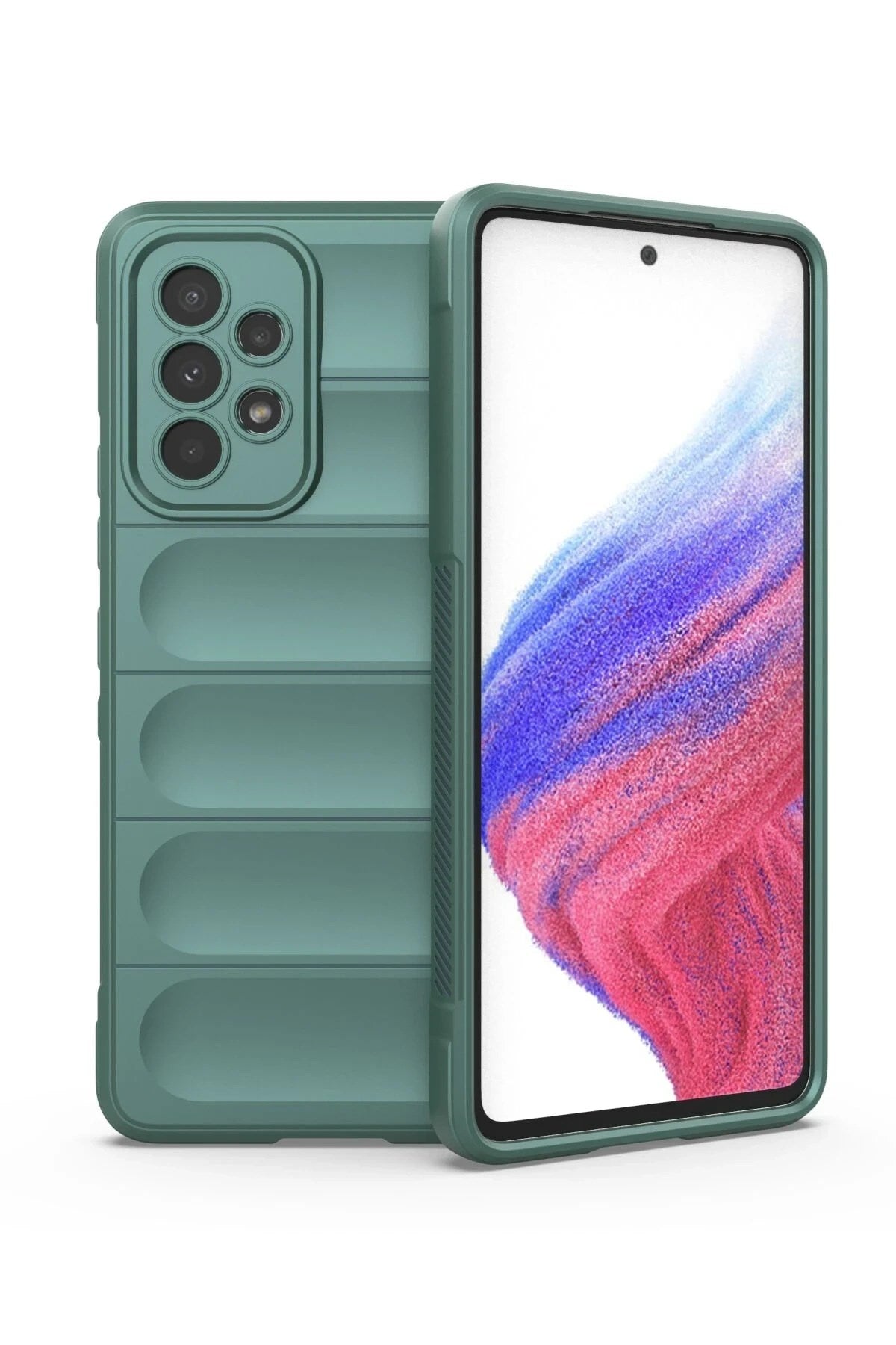 Mey İthalat® Samsung Galaxy A53 5G Kılıf Optimum Silikon - Koyu Yeşil