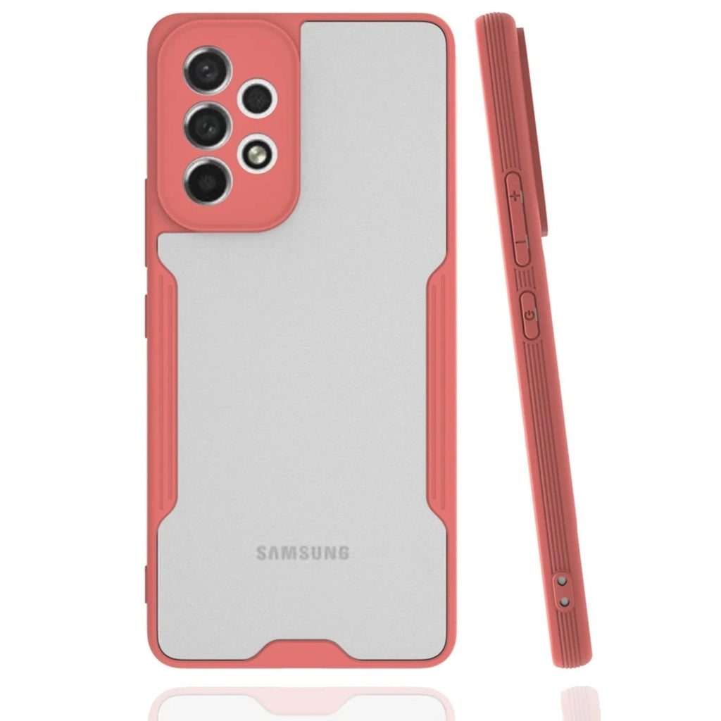Mey İthalat® Samsung Galaxy A33 5G Kılıf Platin Silikon - Pembe
