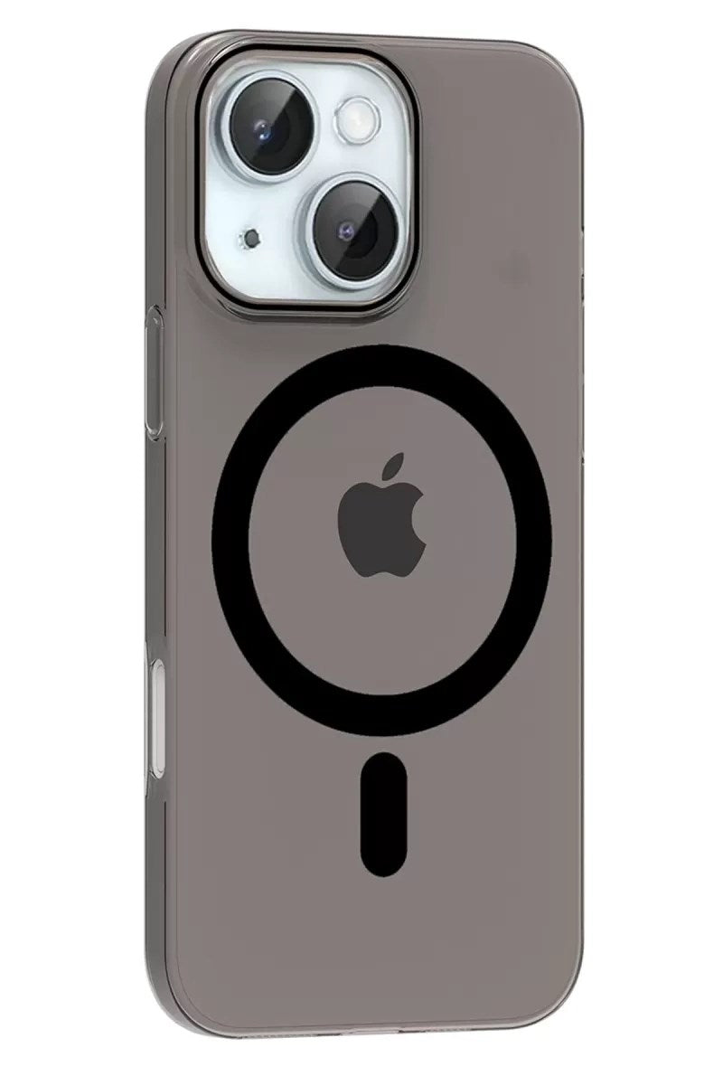 Mey İthalat® iPhone 14 PC Blank Magsafe Kapak - Siyah