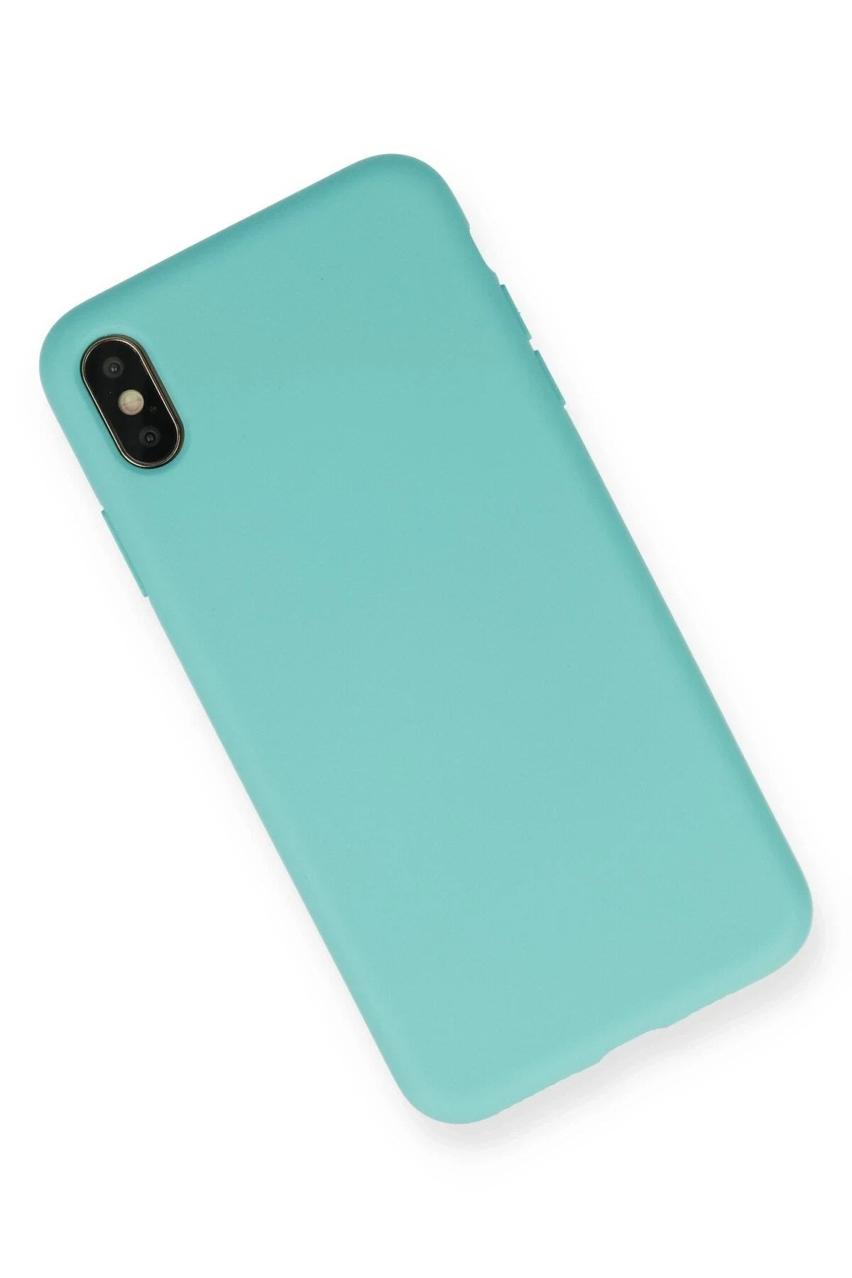 Mey İthalat® iPhone XS Max Kılıf Nano içi Kadife Silikon - Turkuaz