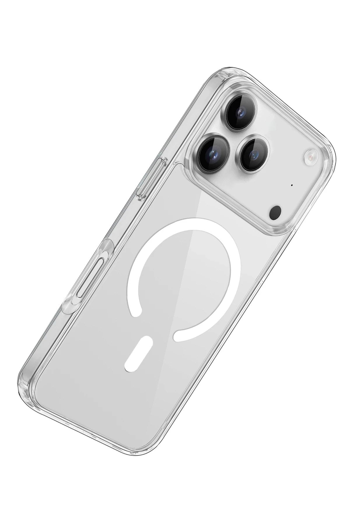 Mey İthalat® iPhone 17 Pro Kılıf Pc Real Magsafe Kapak - Şeffaf