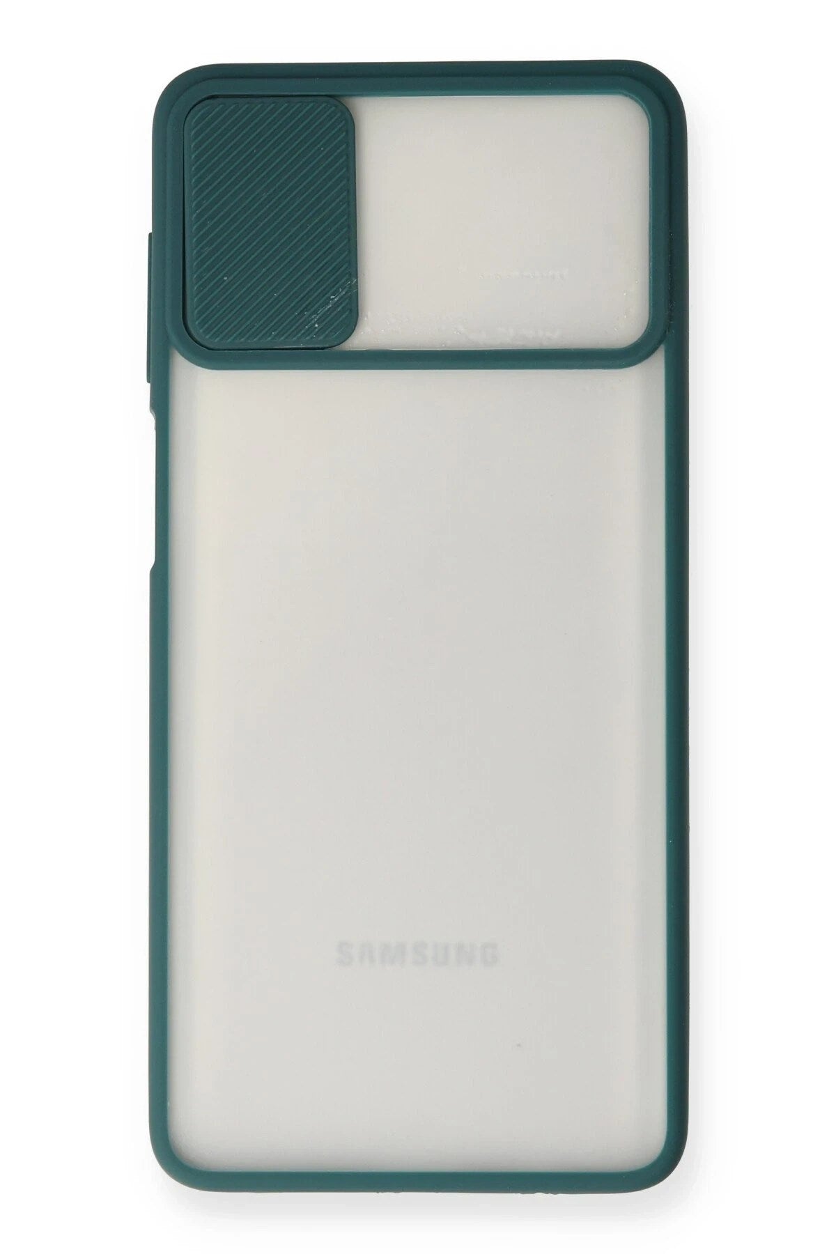 Mey İthalat® Samsung Galaxy M51 Kılıf Palm Buzlu Kamera Sürgülü Silikon - Yeşil