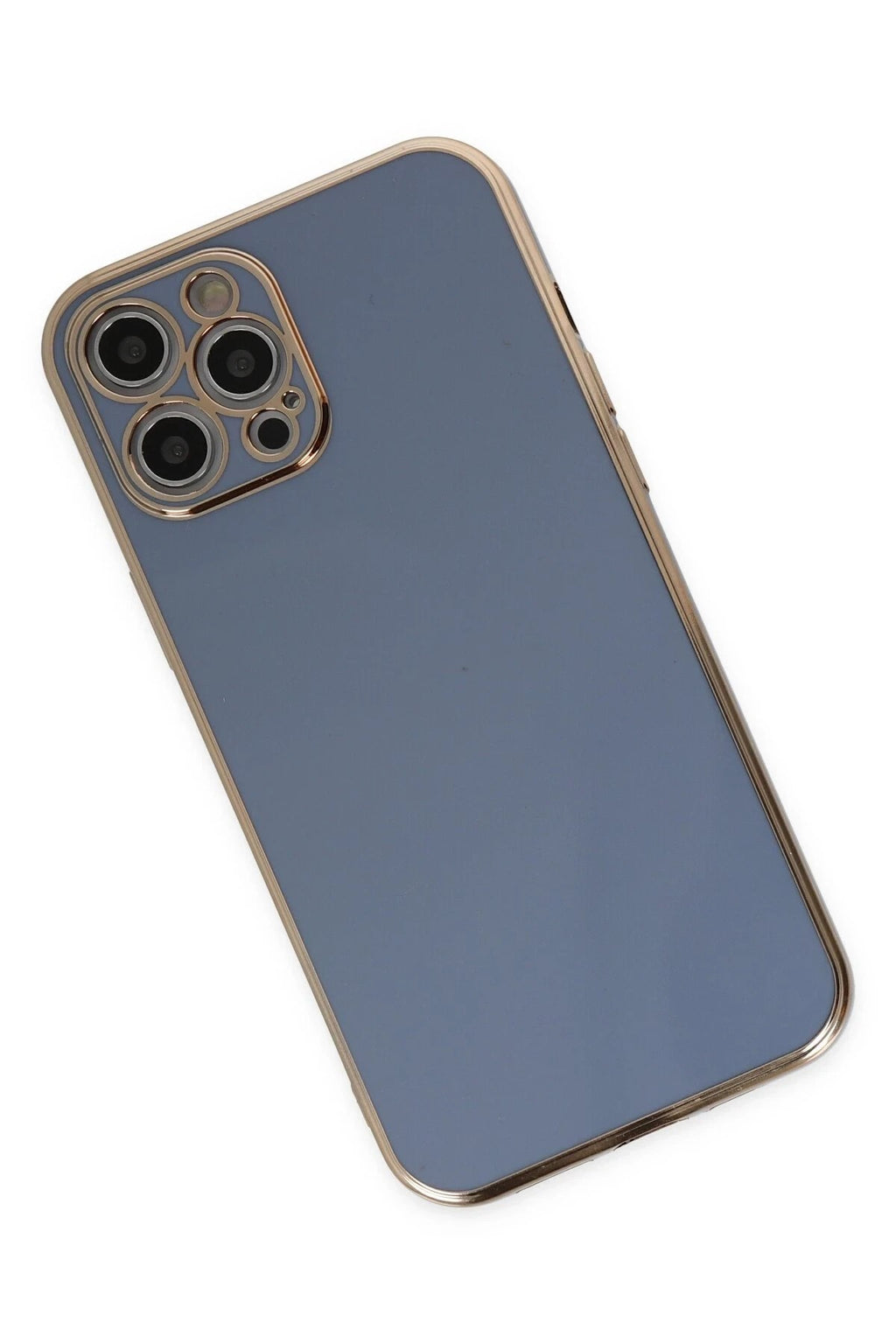 Mey İthalat® iPhone 12 Pro Kılıf Volet Silikon - Mavi