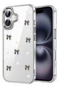 Mey İthalat® iPhone 16 Plus Fiyonk Desenli Kapak - Desen 8