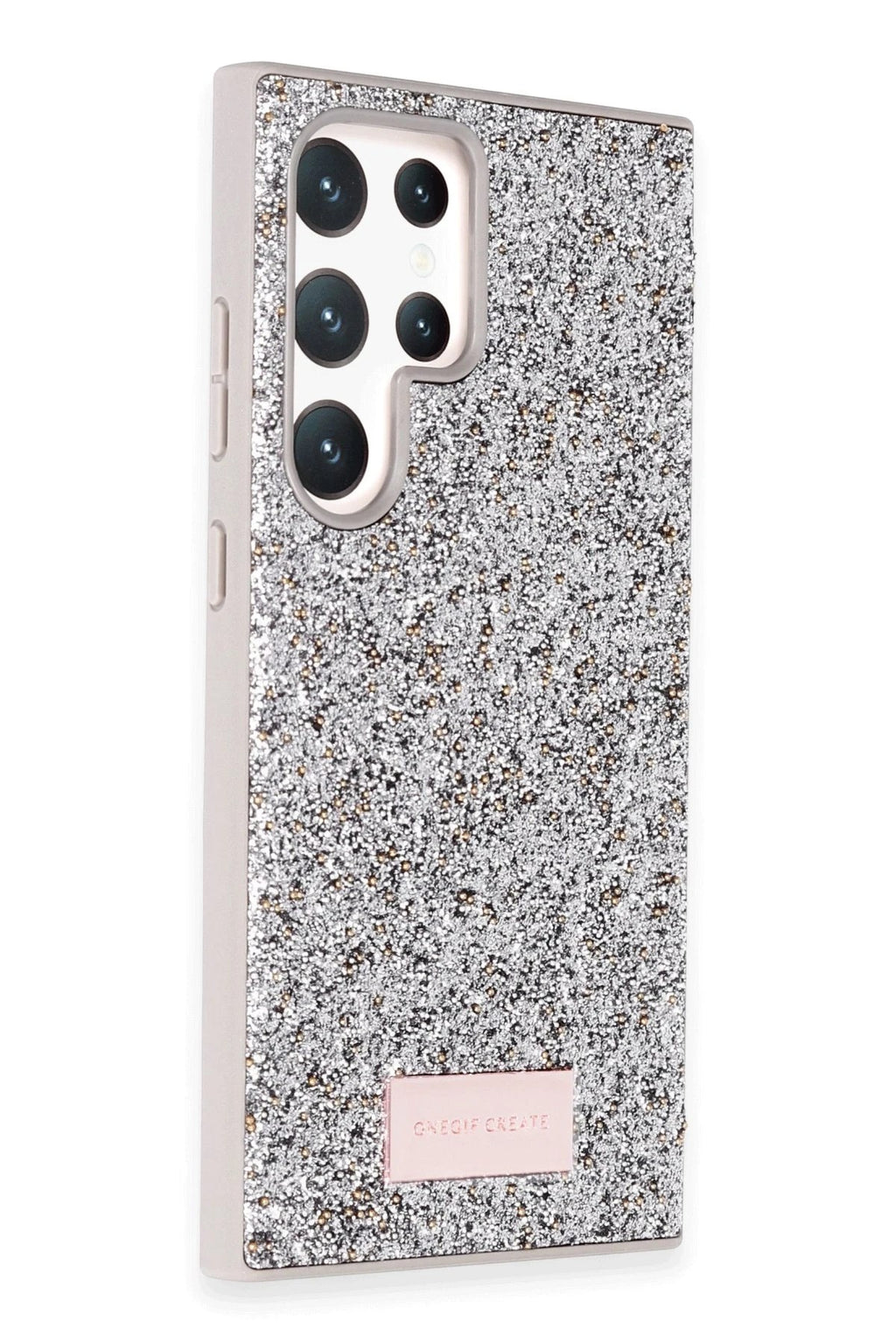 Mey İthalat® Samsung Galaxy S24 Ultra Bright Simli Kapak - Gümüş