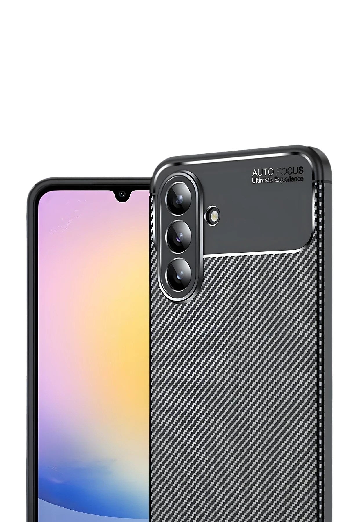 Mey İthalat® Samsung Galaxy S25 FE Auto Focus Karbon Kapak - Siyah