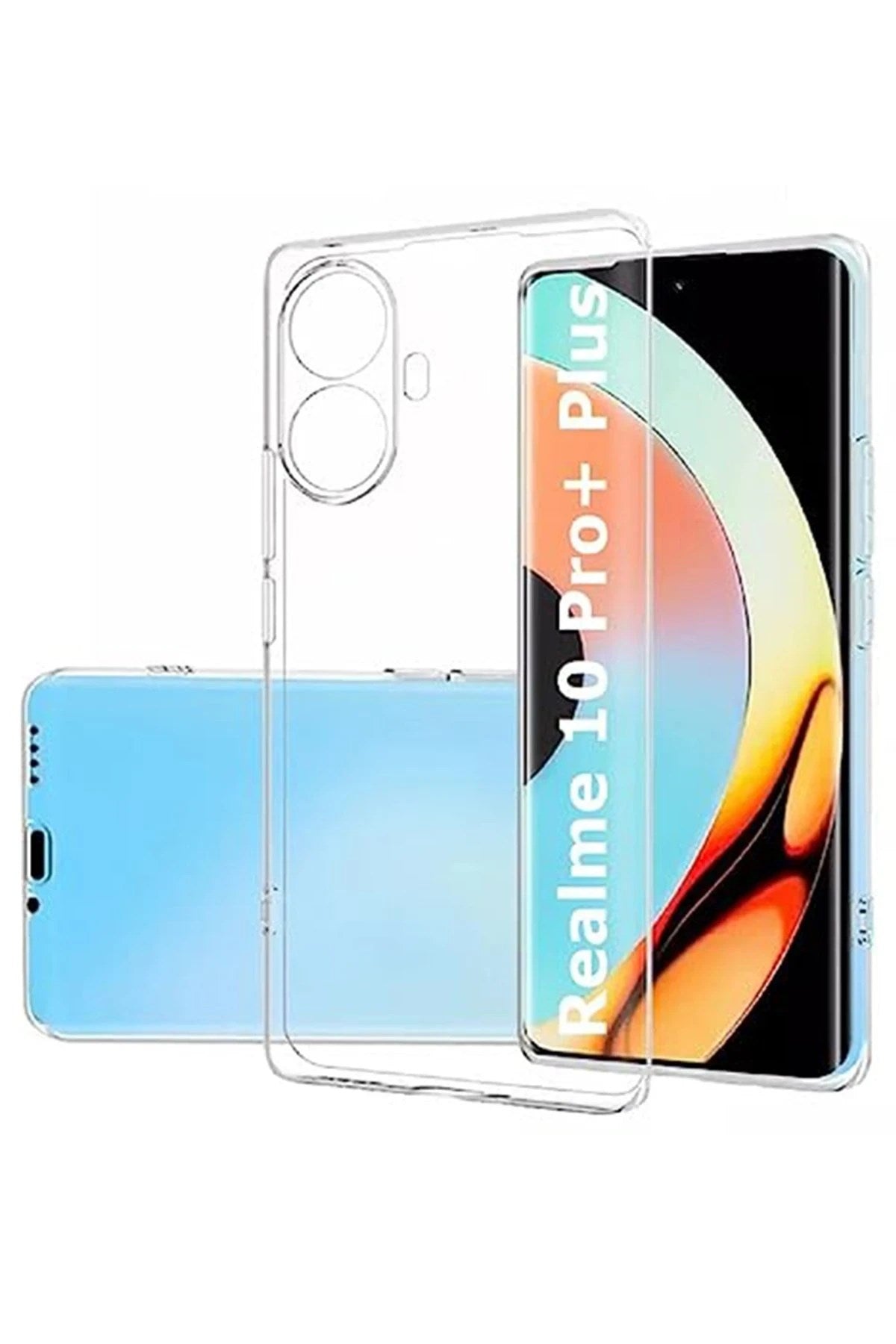 Mey İthalat® Realme 10 Pro Plus 5G Kılıf Lüx Şeffaf Silikon