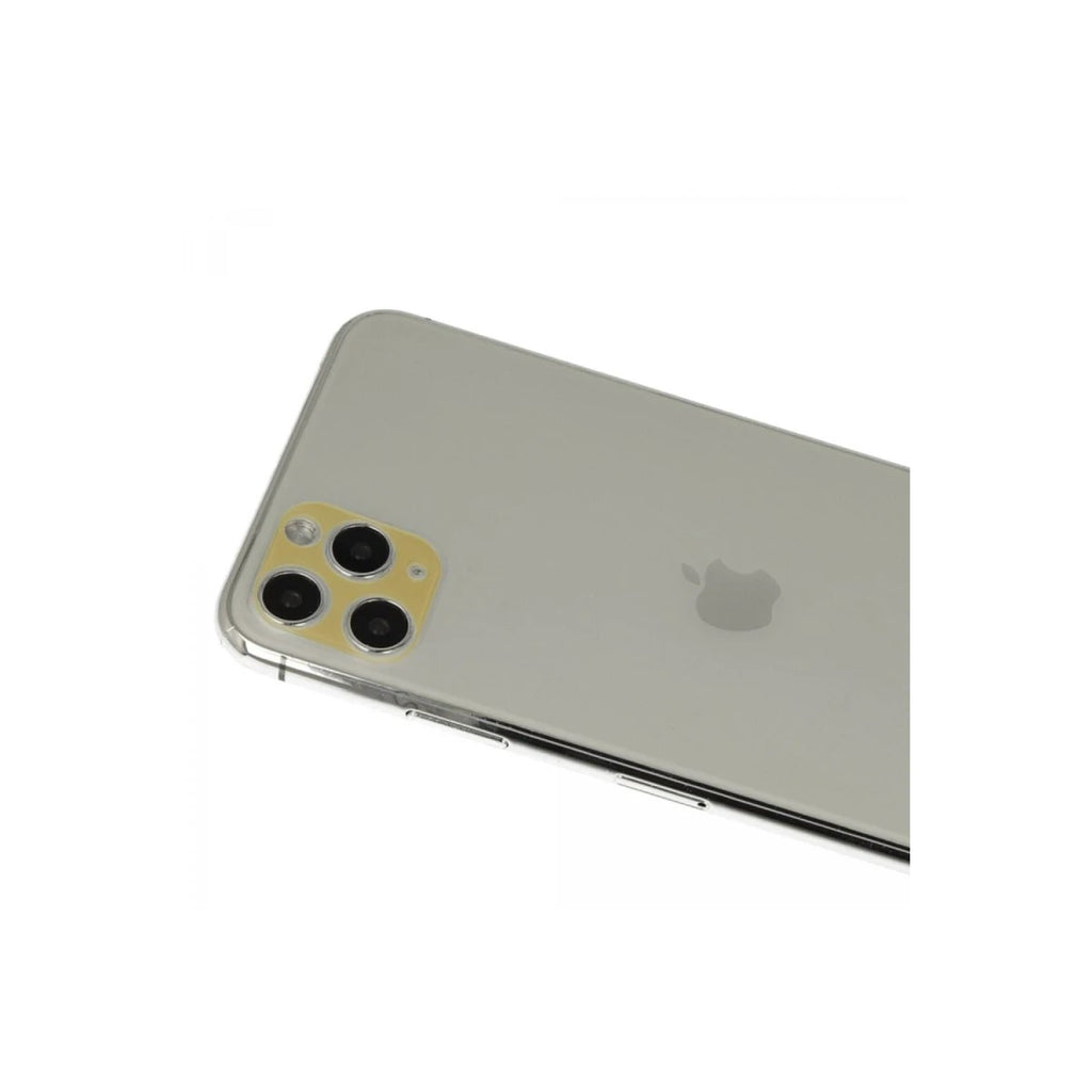 Mey İthalat® iPhone 11 Pro Max Rainbow Kamera Lens Koruma Cam - Gold