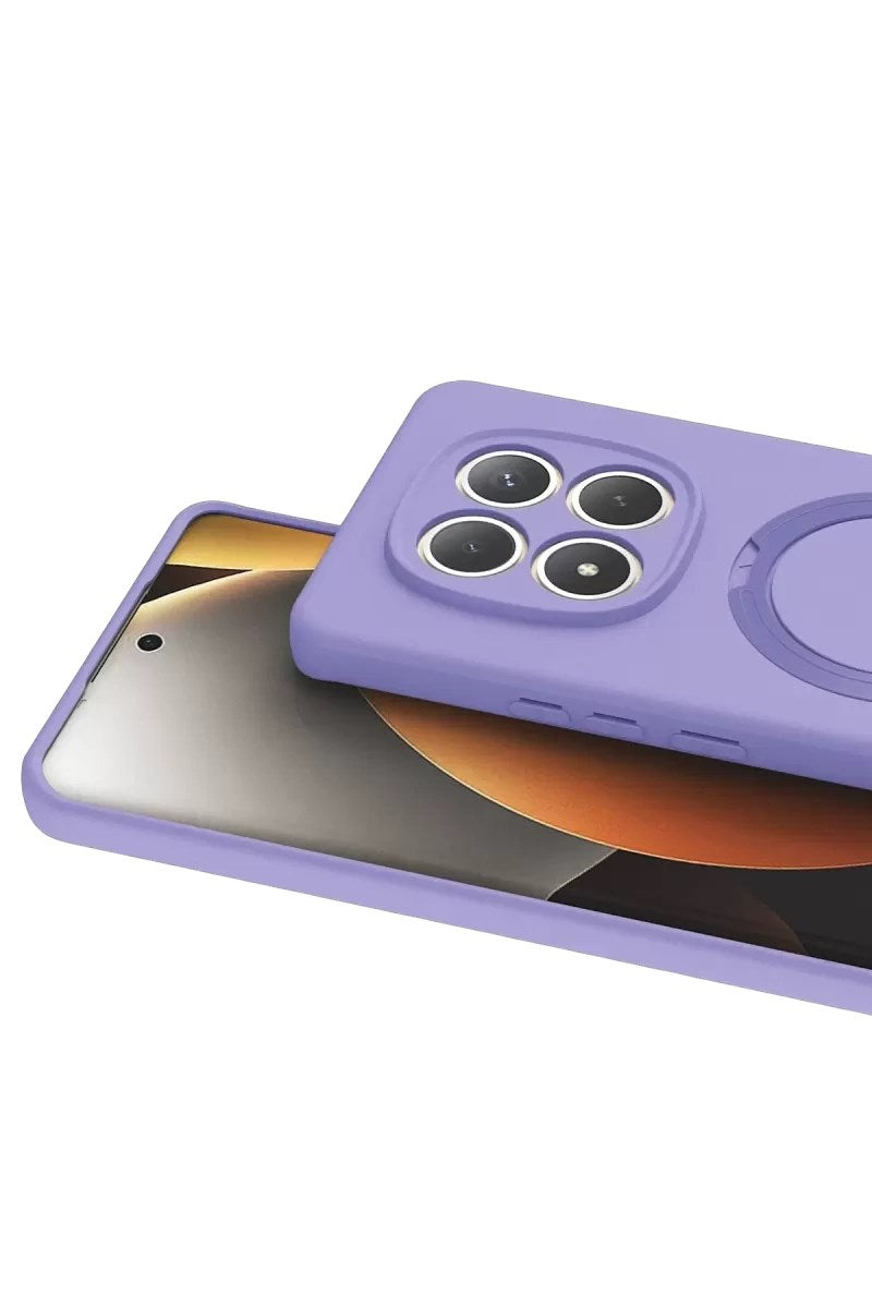 Mey İthalat® Redmi Note 15 Pro 4G Regal Magsafe Standlı Kapak - Lila