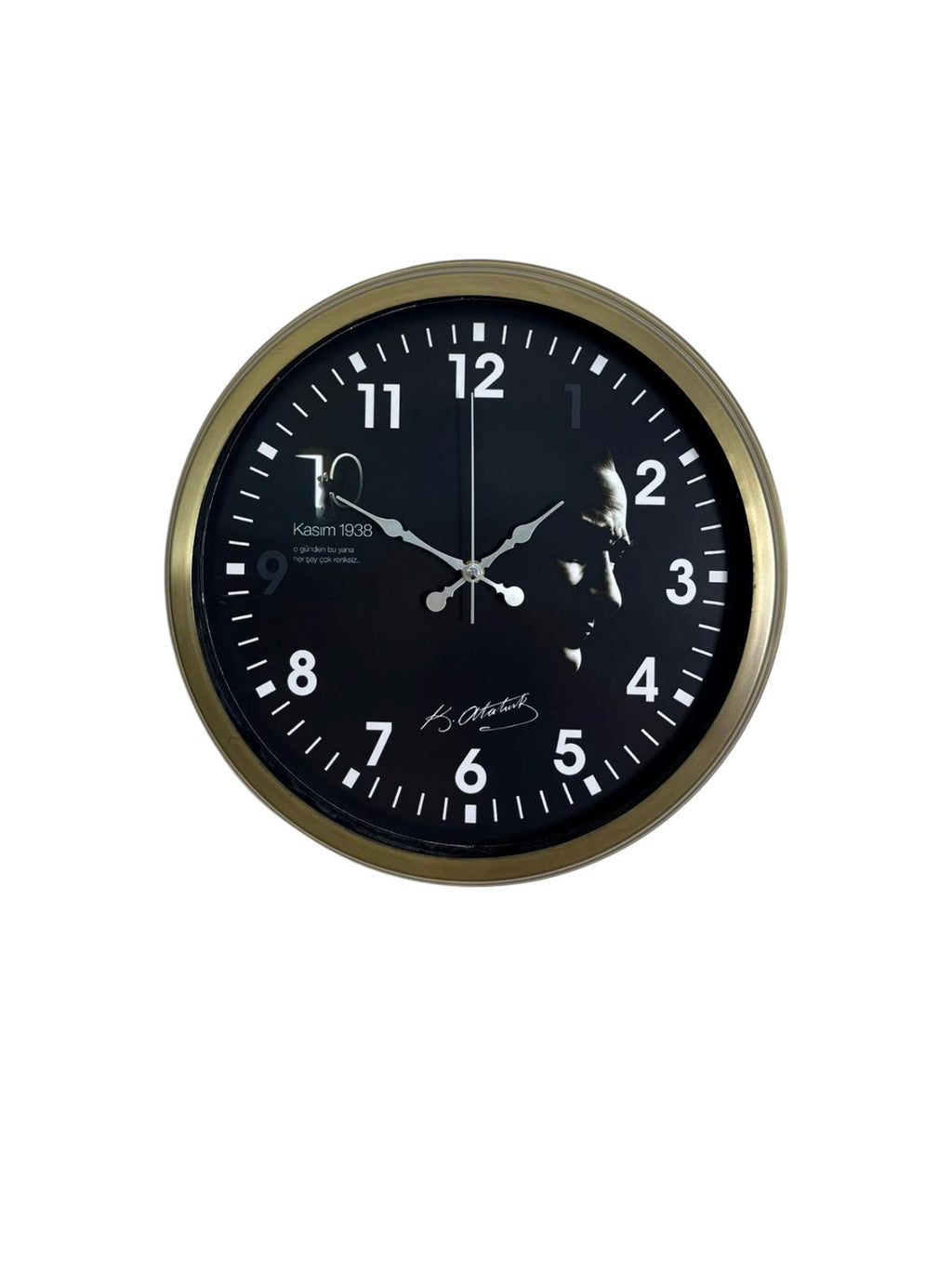 Vintage Prestige 36 Cm Eskitme Atatürk Duvar Saati