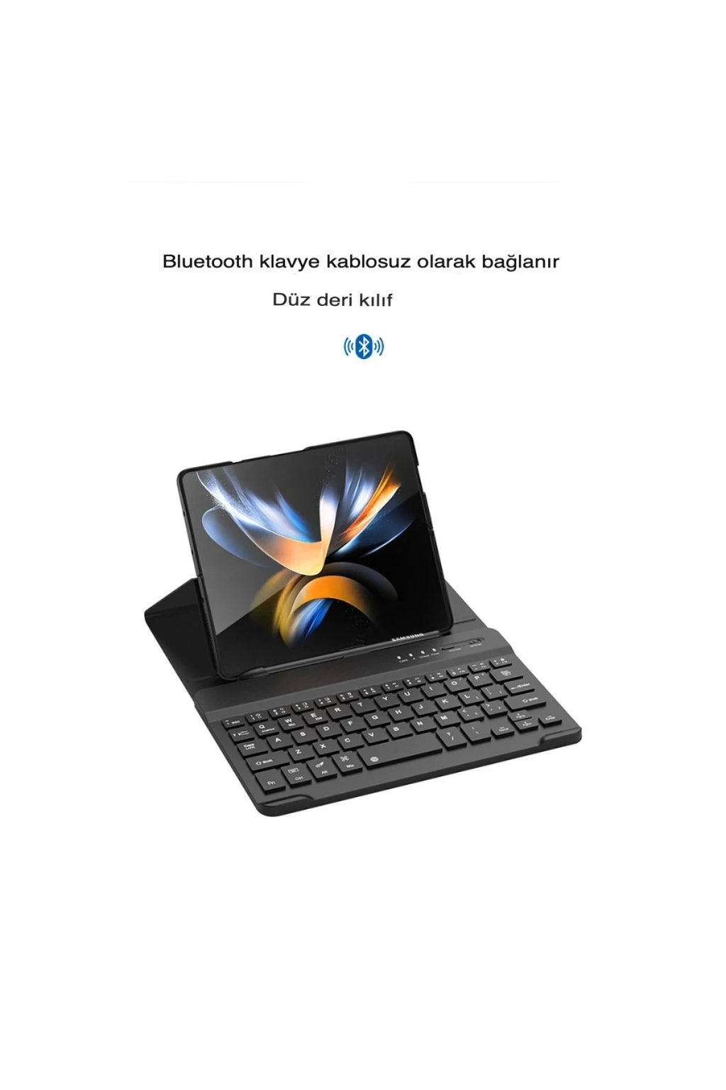 Mey İthalat® Universal Universal Kılıf Fold Klavye - Siyah