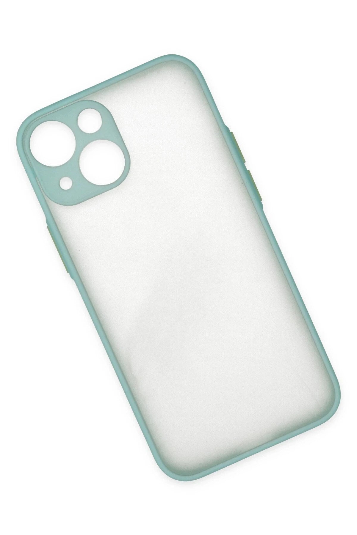 Mey İthalat® iPhone 15 Plus Kılıf Montreal Silikon Kapak - Açık Yeşil