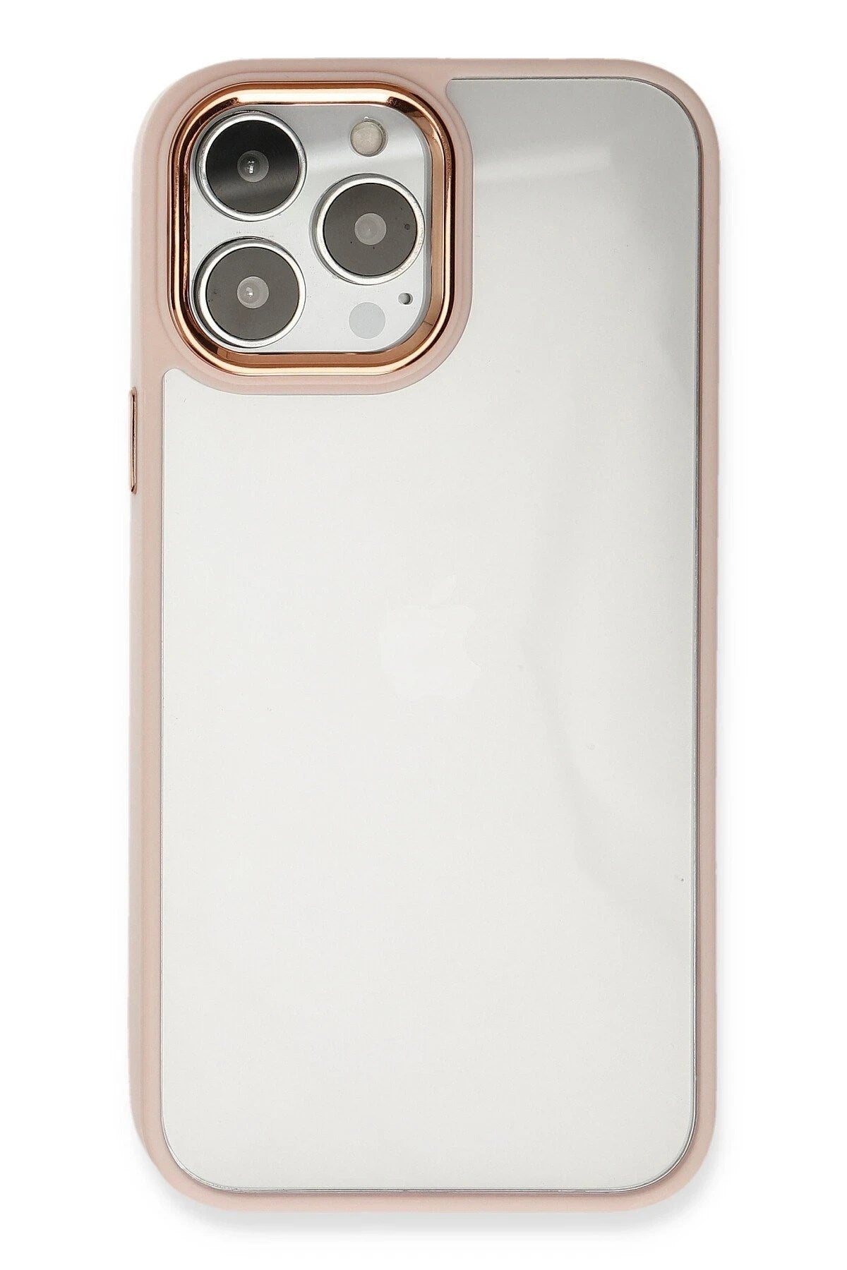 Mey İthalat® iPhone 13 Pro Kılıf Dora Kapak - Pudra