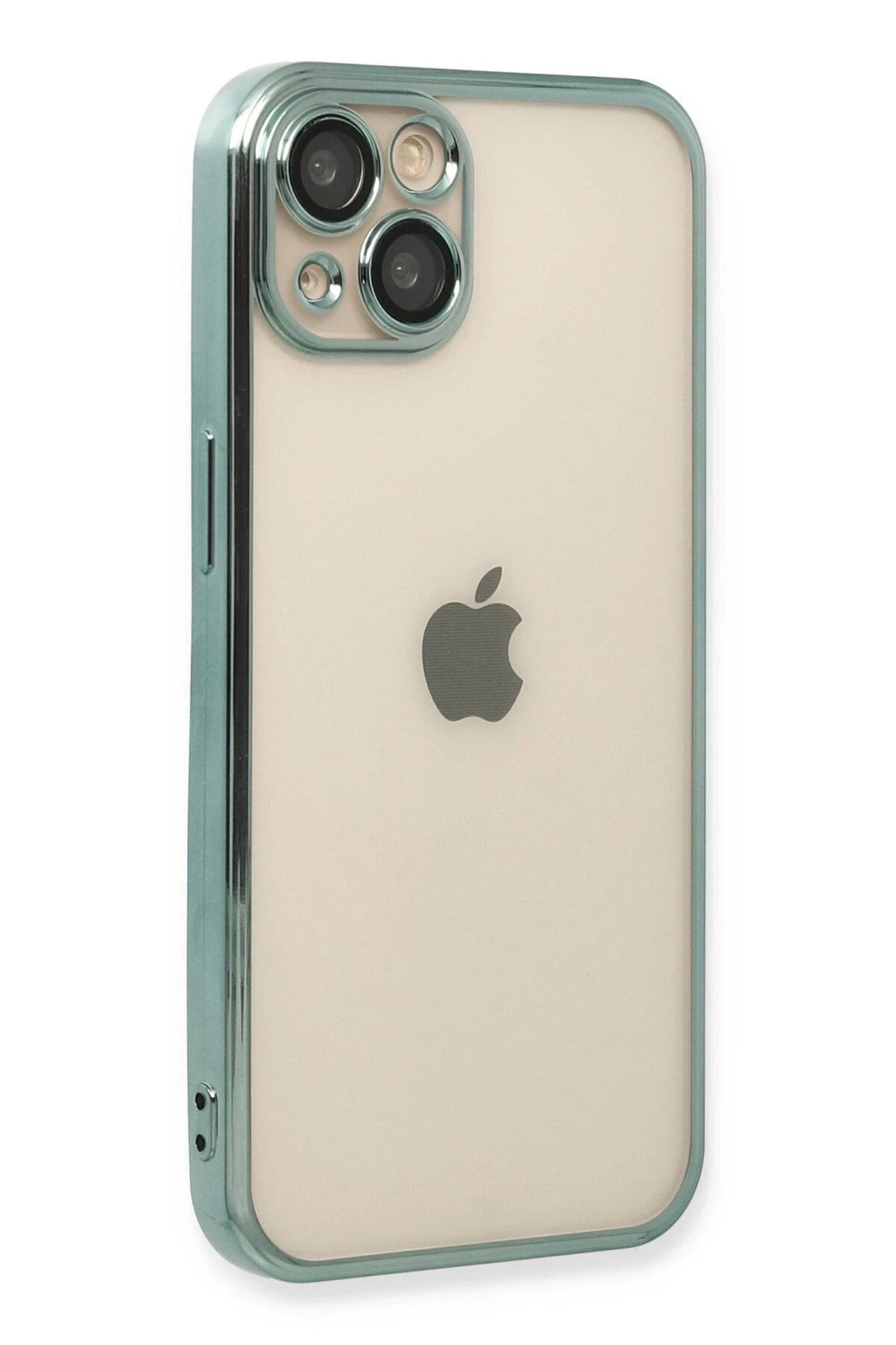 Mey İthalat® iPhone 14 Kılıf Lensli Silikon - Yeşil