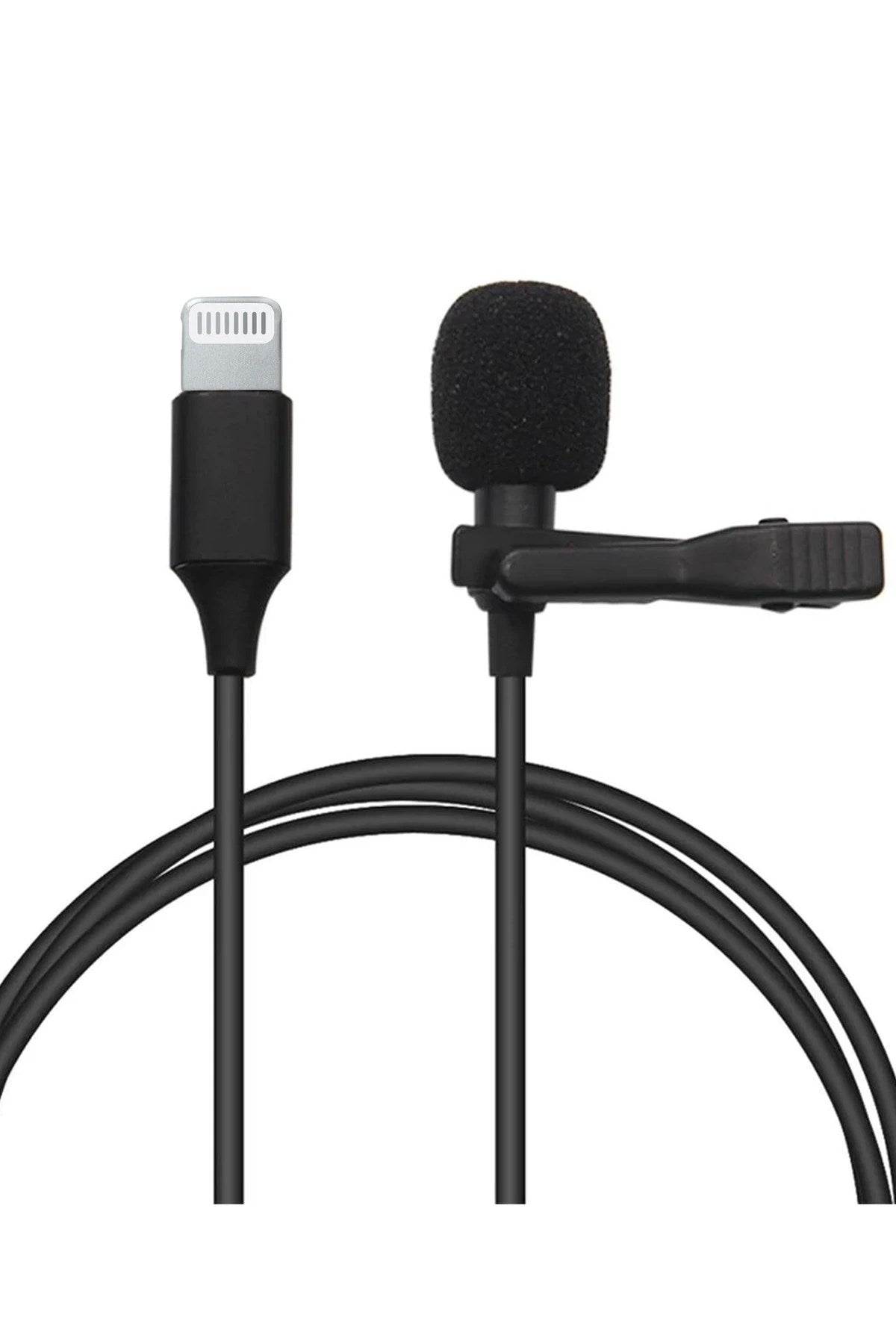 Mey İthalat® Lightning 2 Metre Double Mikrofon - Siyah