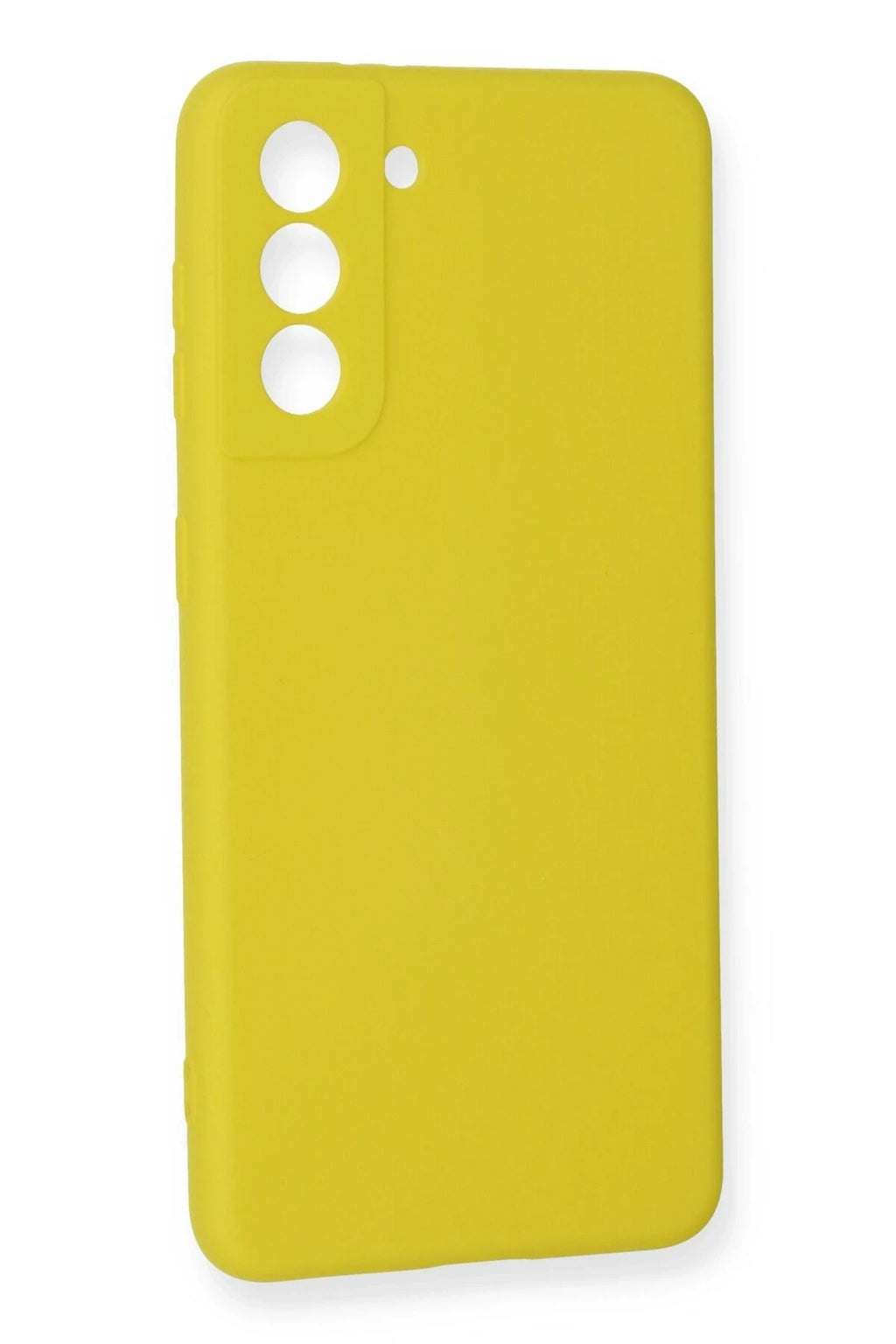 Mey İthalat® Samsung Galaxy S21 FE Kılıf Nano içi Kadife Silikon - Sarı