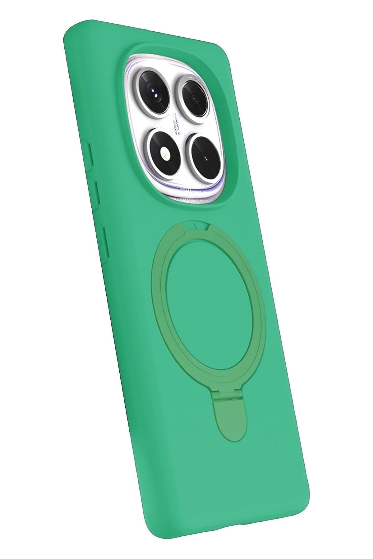 Mey İthalat® Redmi Note 14 Pro 4G Regal Magsafe Standlı Kapak - Yeşil