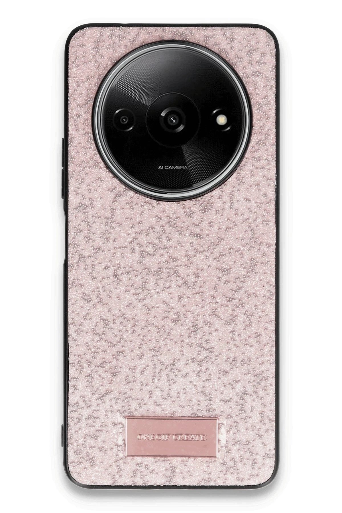 Mey İthalat® Redmi A3 4G Bright Simli Kapak - Pembe