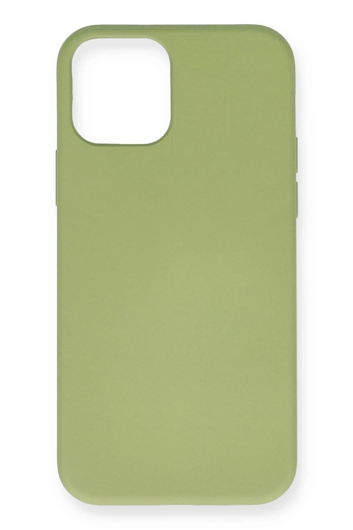 Mey İthalat® iPhone 12 Mini Kılıf Nano içi Kadife Silikon - Yeşil