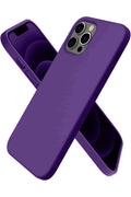 Mey İthalat® iPhone 12 Pro Kılıf First Silikon - Mürdüm
