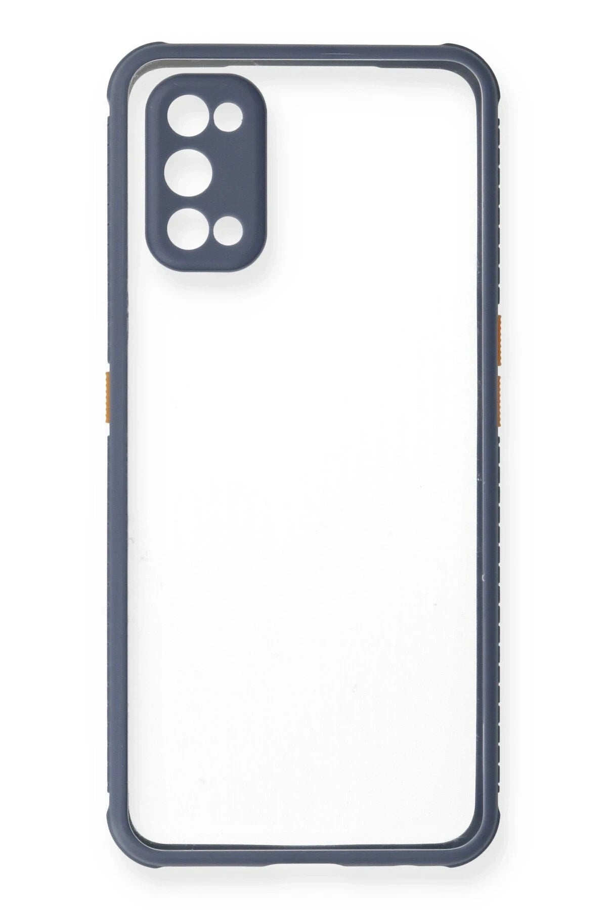Mey İthalat® Realme 7 Pro Kılıf Miami Şeffaf Silikon - Gri