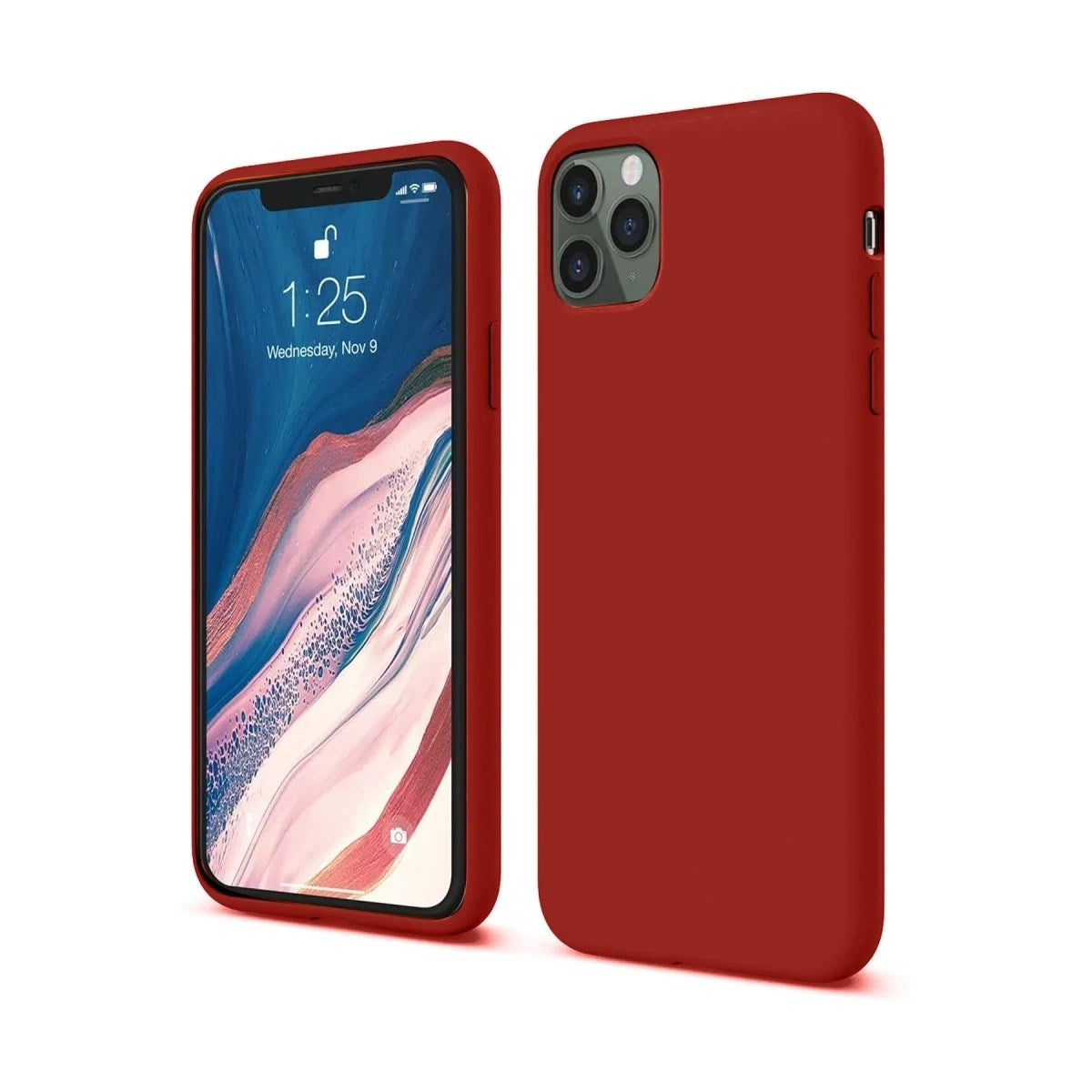 Mey İthalat® iPhone 11 Pro Kılıf First Silikon - Bordo