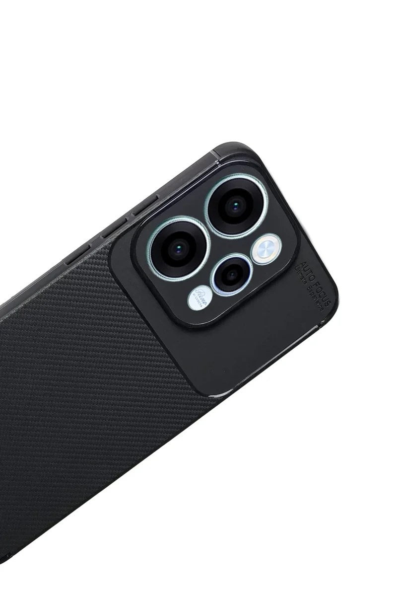 Mey İthalat® Reno 15 Auto Focus Karbon Kapak - Siyah