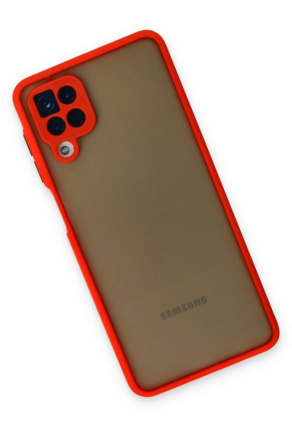 Mey İthalat® Samsung Galaxy A12 Kılıf Montreal Silikon Kapak - Kırmızı