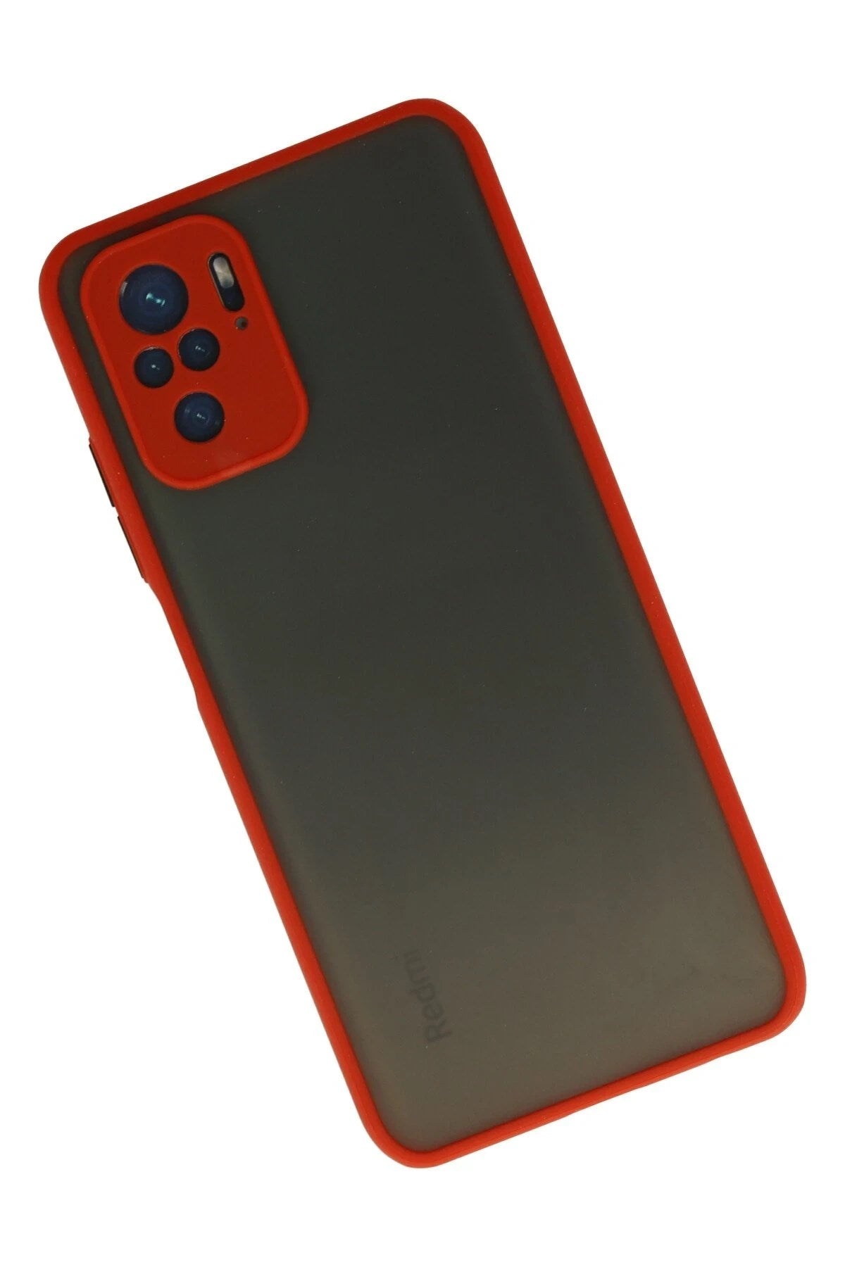 Mey İthalat® Redmi Note 10 Kılıf Montreal Silikon Kapak - Kırmızı