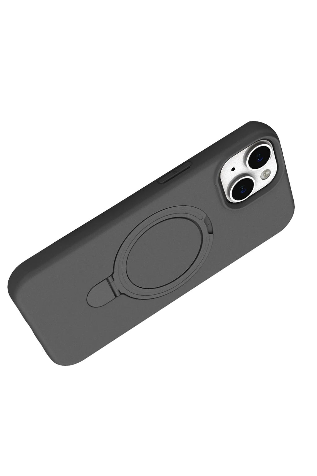 Mey İthalat® iPhone 15 Plus Regal Magsafe Standlı Kapak - Titan Gri