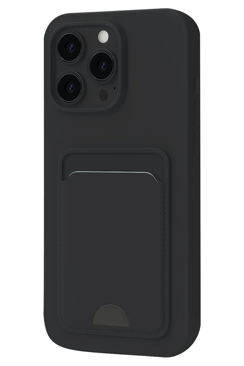 Mey İthalat® iPhone 16 Pro Kılıf Kelvin Kartvizitli Silikon - Siyah