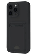 Mey İthalat® iPhone 16 Pro Kılıf Kelvin Kartvizitli Silikon - Siyah