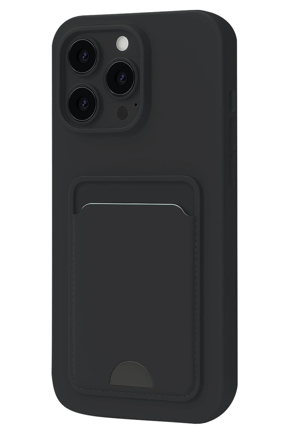 Mey İthalat® iPhone 16 Pro Kılıf Kelvin Kartvizitli Silikon - Siyah