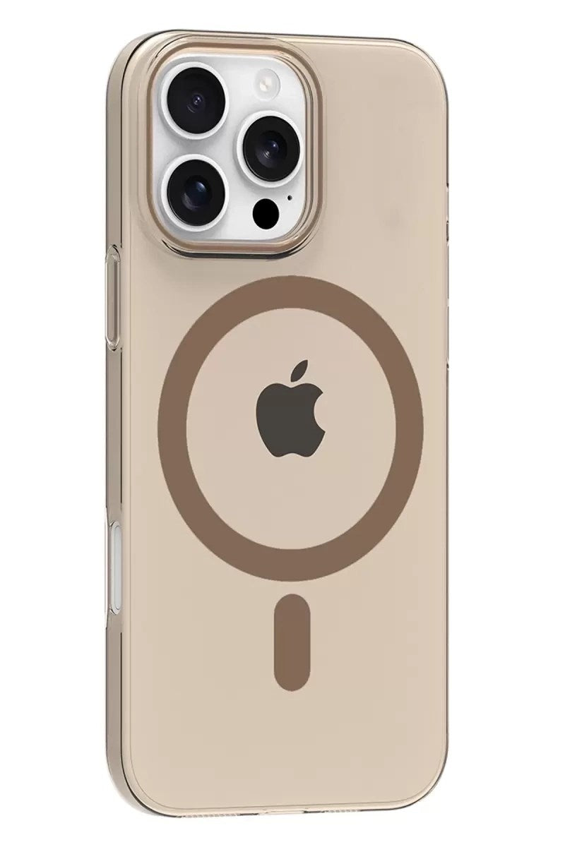 Mey İthalat® iPhone 16 Pro Max PC Blank Magsafe Kapak - Çöl Titanyum
